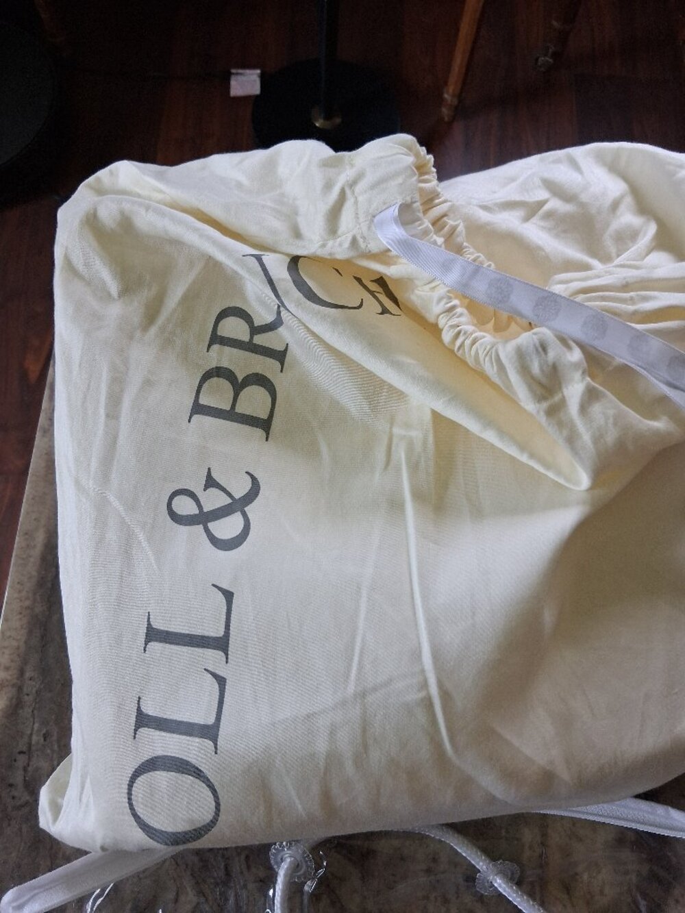 Boll & Branch Signature Hemmed Cream KING Organic Cotton Duvet Cover & Shams Set
